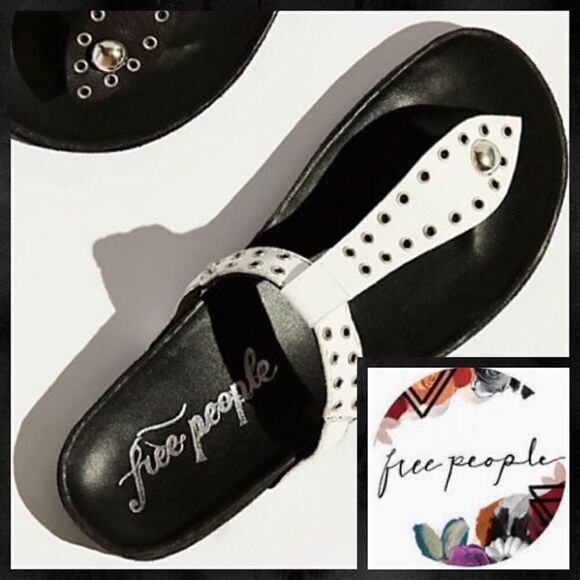 NIB MSRP $78 Free People Summer Nights Grommet Sandals Women's Size EU 36 - Picture 1 of 6